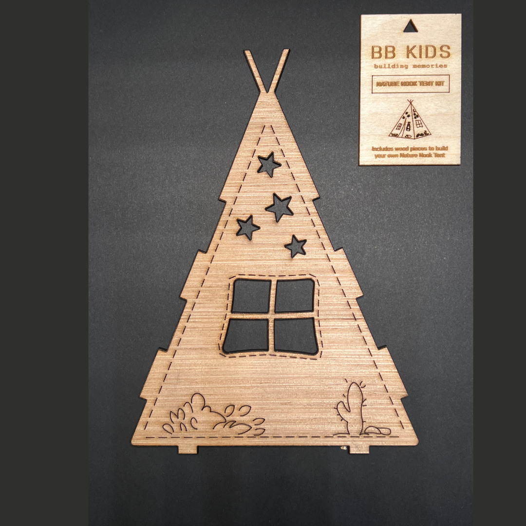 BB Kids Nature Nook Tent Kit with Nightlight Candle