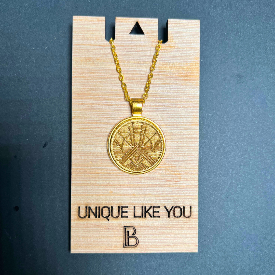 Paradise Wood Pendant Necklace