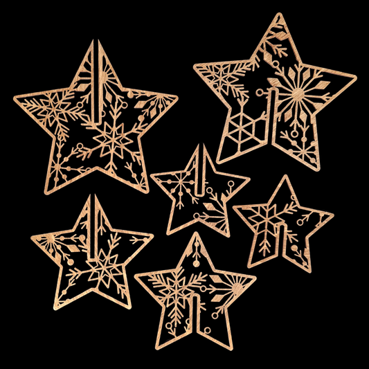 Filagree Star Trio- set of 3