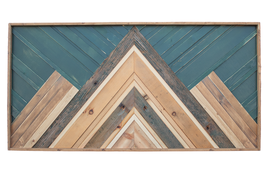 Classic Wood Mosaic Art: Basil 2x4