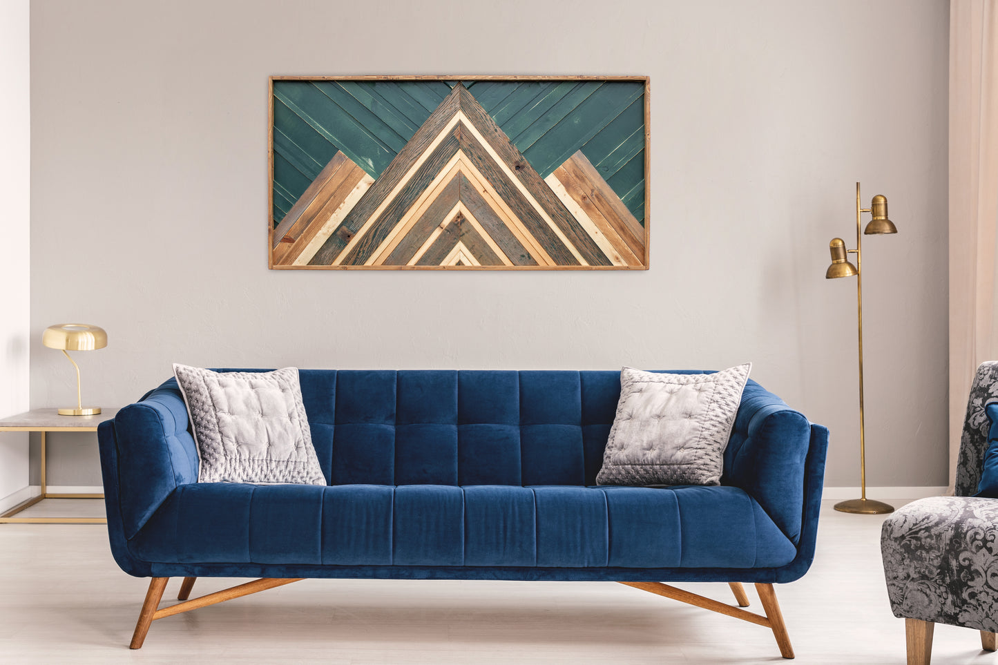 Classic Wood Mosaic Art: Cove 2x4