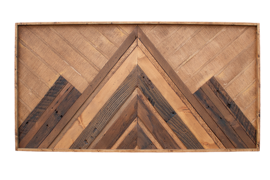 Classic Wood Mosaic Art: Drift 2x4