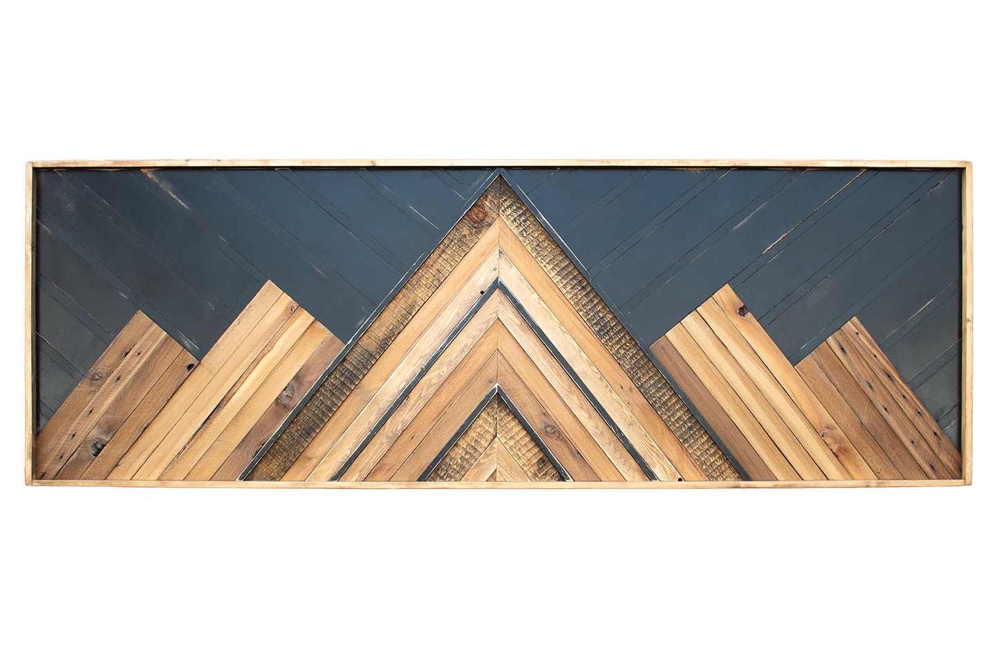 Classic Wood Mosaic Art: Horizon 2x6