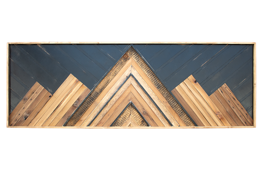 Classic Wood Mosaic Art: Horizon 2x6