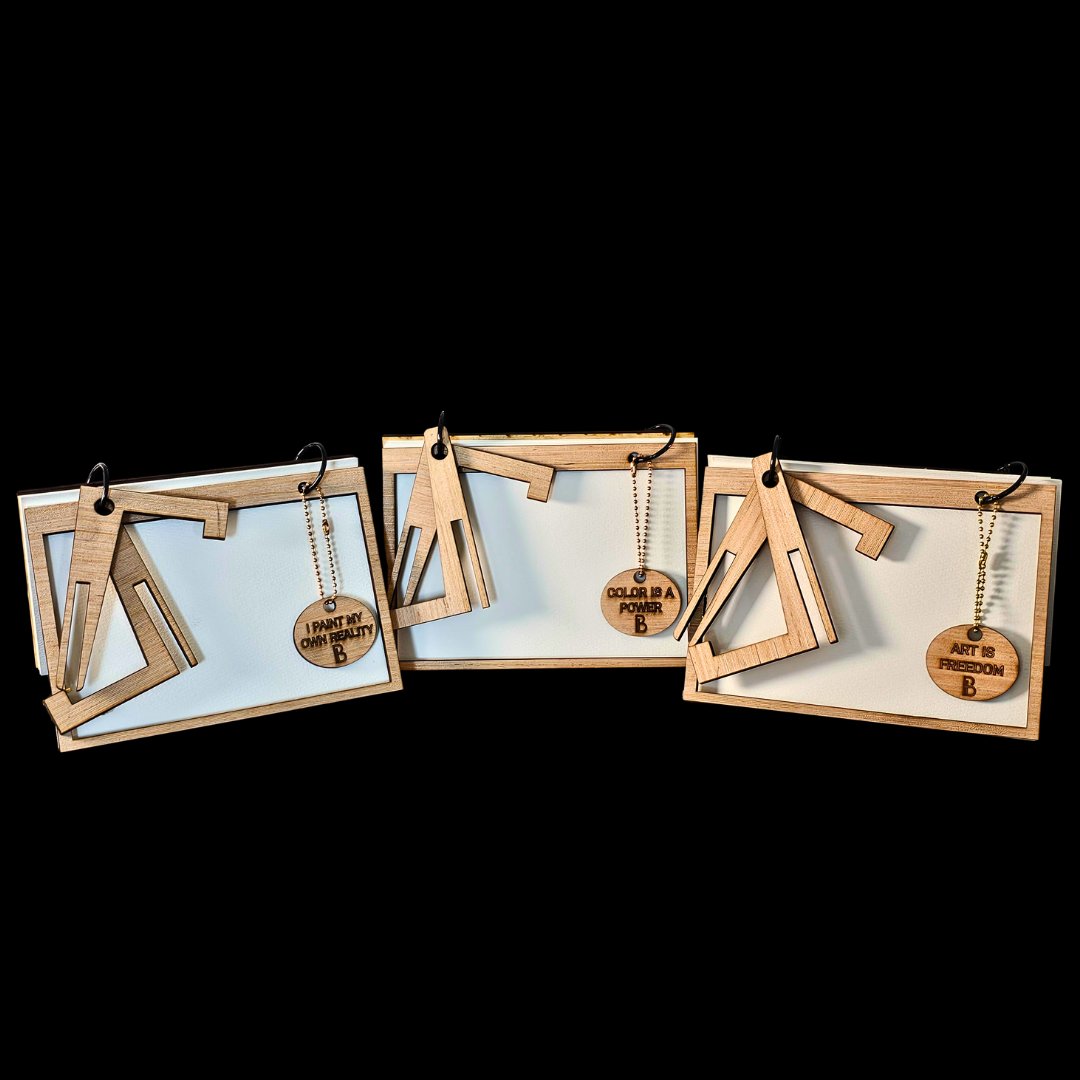 BB + Friends Watercolor Journal – 5" x 7" Refillable Wood Art Journal