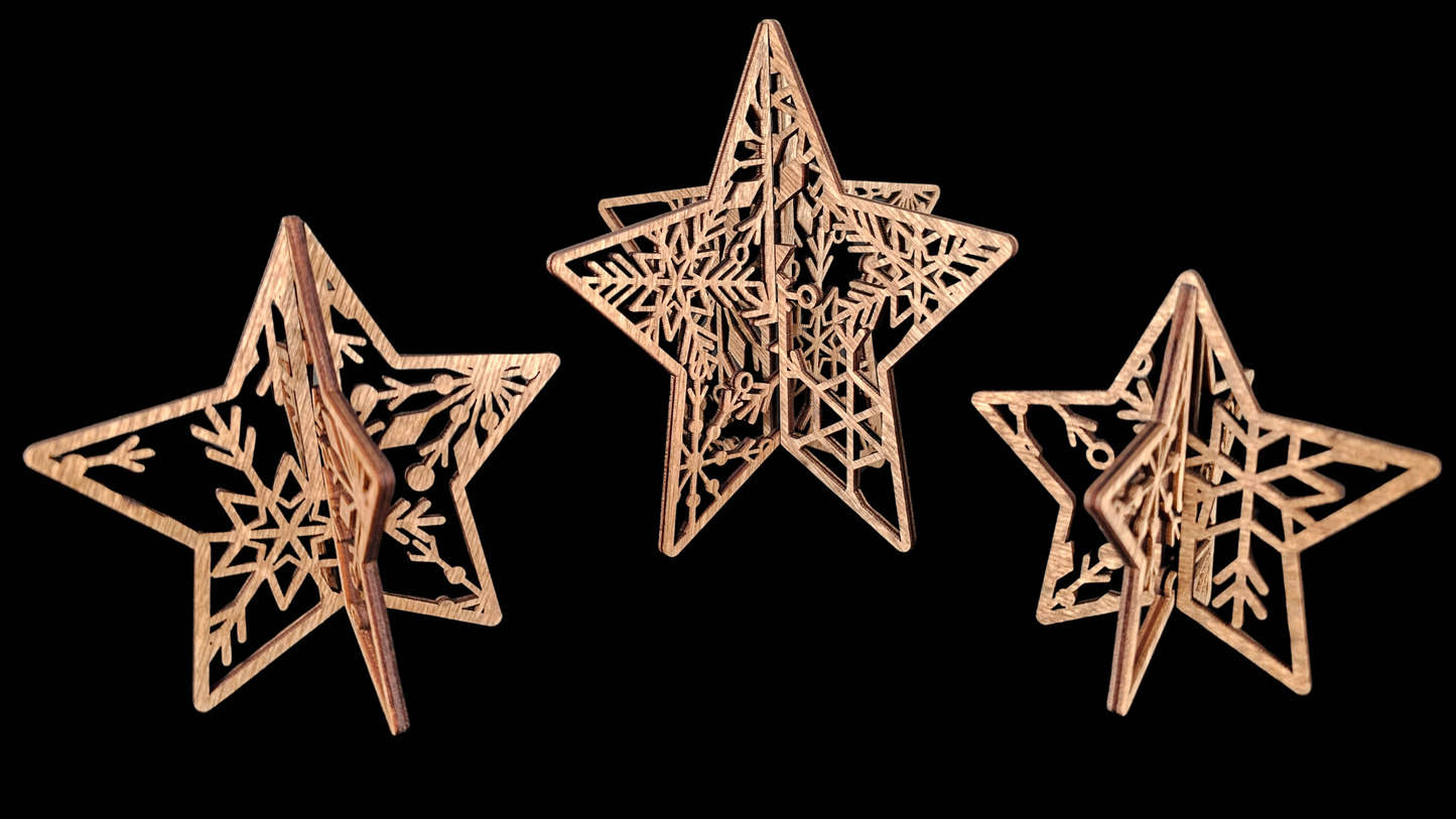 Filagree Star Trio- set of 3