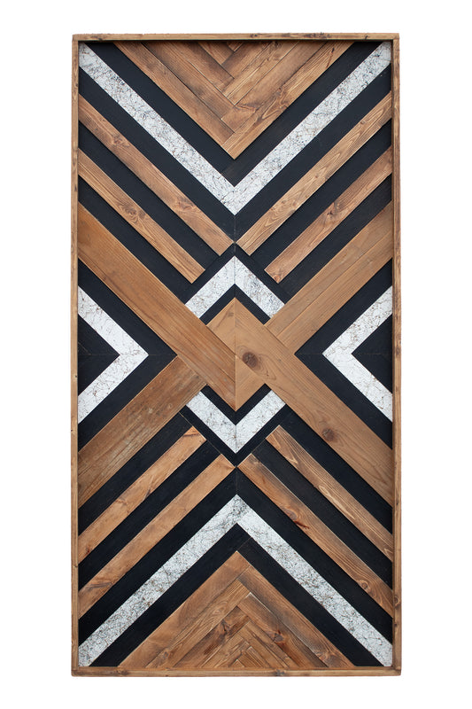 Classic Wood Mosaic Art: Weave