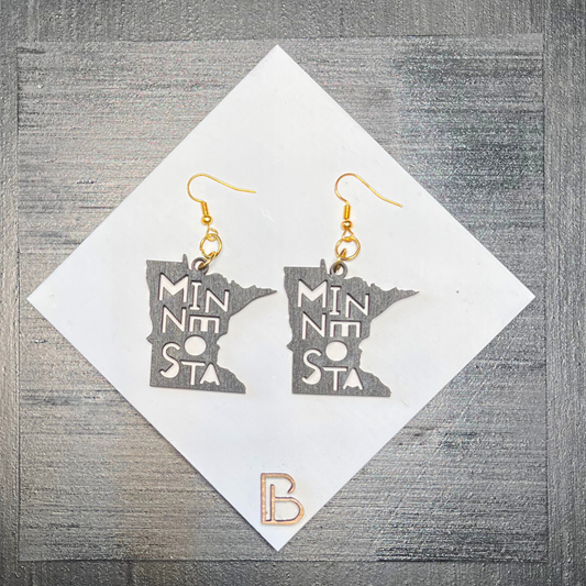 Modern Minnesota Dangle Earrings