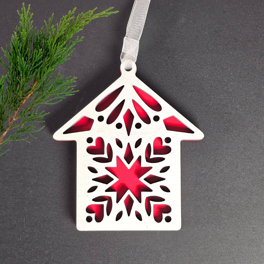 Scandinavian Inspired Wood Ornaments BB + Christmas