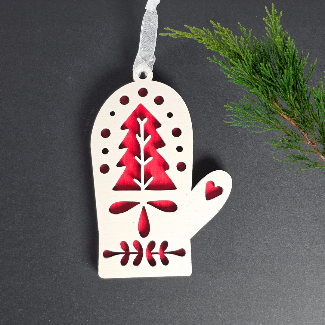 Scandinavian Inspired Wood Ornaments BB + Christmas