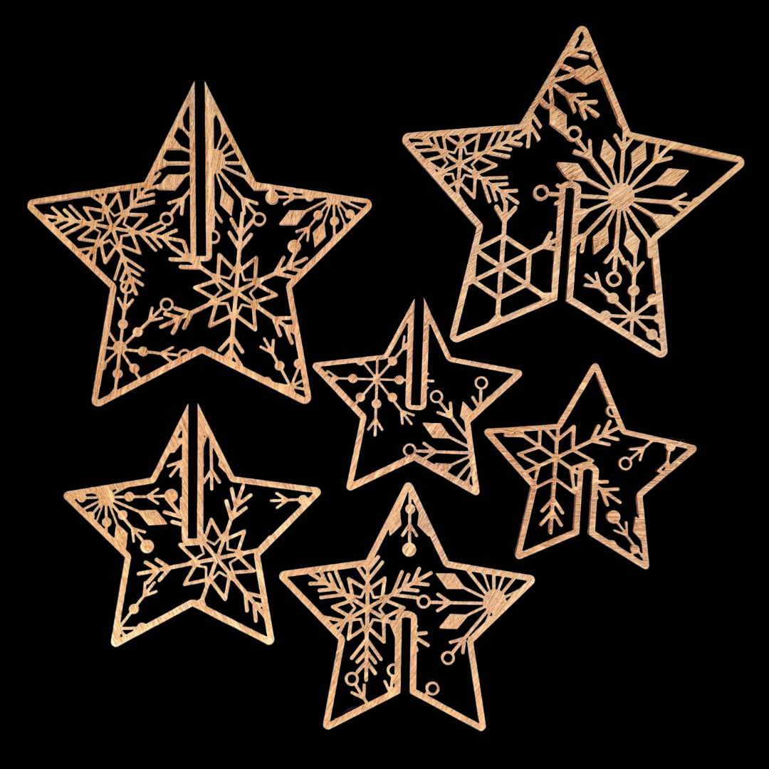 Filagree Star Trio- set of 3