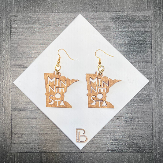 Modern Minnesota Dangle Earrings