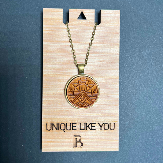 Paradise Wood Pendant Necklace