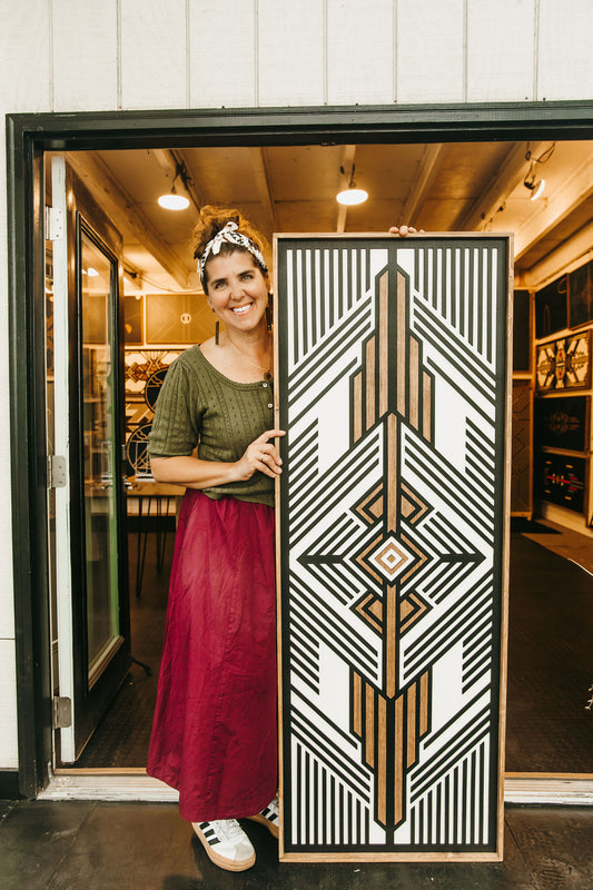 State Fair 2026 Favorite: Sparrow, Heirloom White Back, Onyx Black Mosaic, Early American Stain Inserts