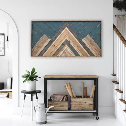 Classic Wood Mosaic Art: Basil 2x4
