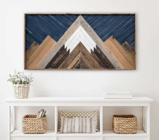 Classic Wood Mosaic Art: Tundra 2x4