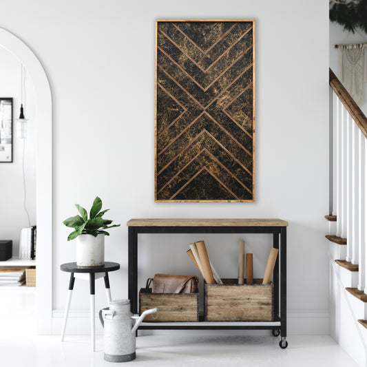 Classic Wood Mosaic Art: Flint 2x4