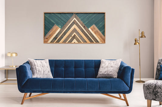 Classic Wood Mosaic Art: Cove 2x4