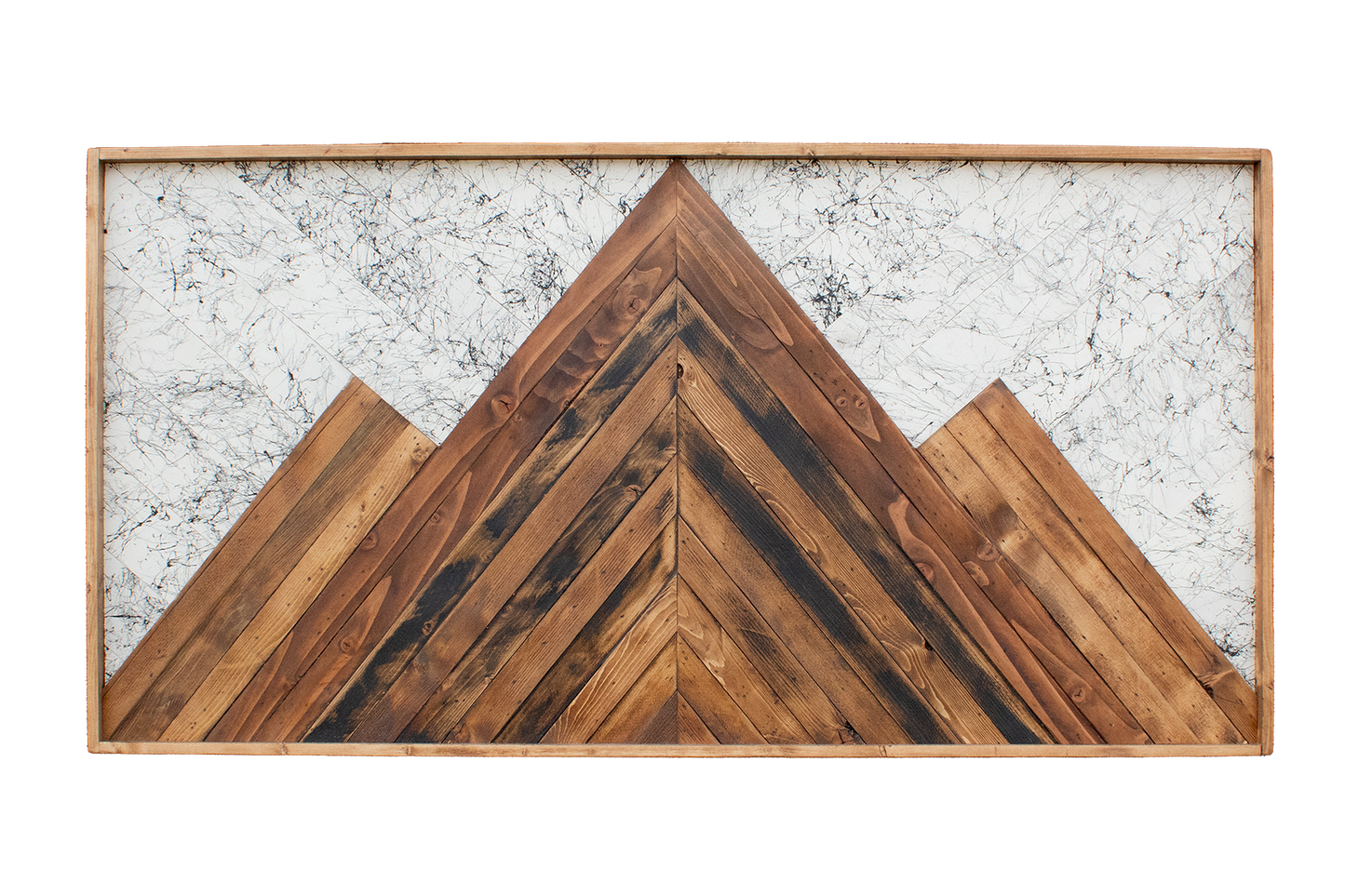 Classic Wood Mosaic Art: Crest 2x4
