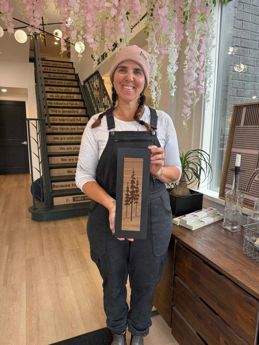 Freeform Evergreen Wood Art