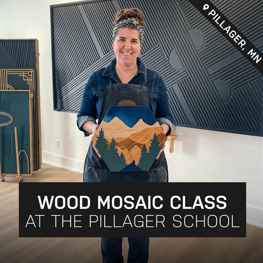 Venture Wood Mosaic Class at Pillager School | September 23rd @ 5:30pm | Pillager, MN