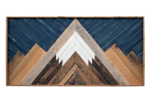 Classic Wood Mosaic Art: Tundra 2x4