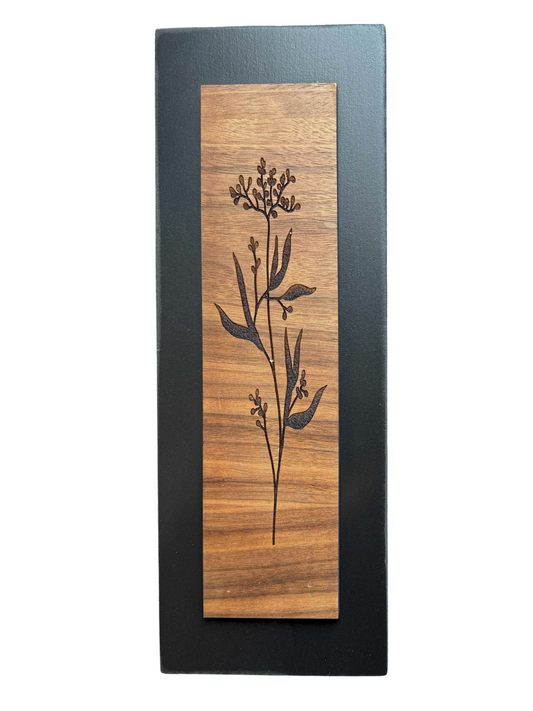 Freeform Wildflower and Evergreen Wood Art