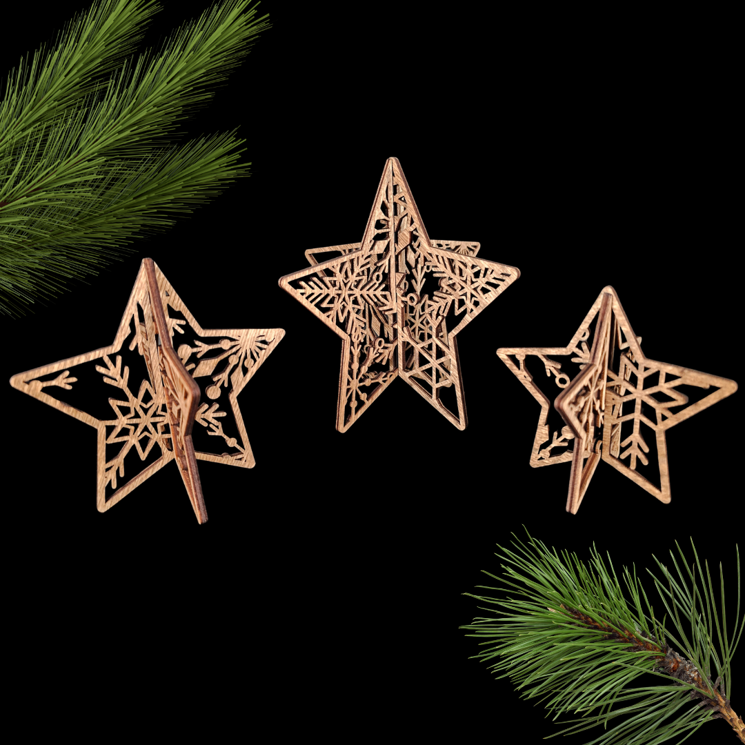 Filagree Star Trio- set of 3