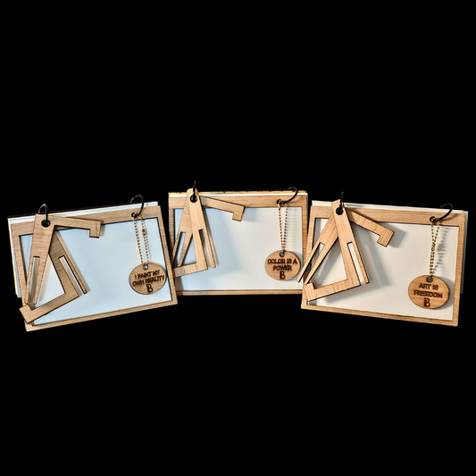 BB + Friends Watercolor Journal – 5" x 7" Refillable Wood Art Journal