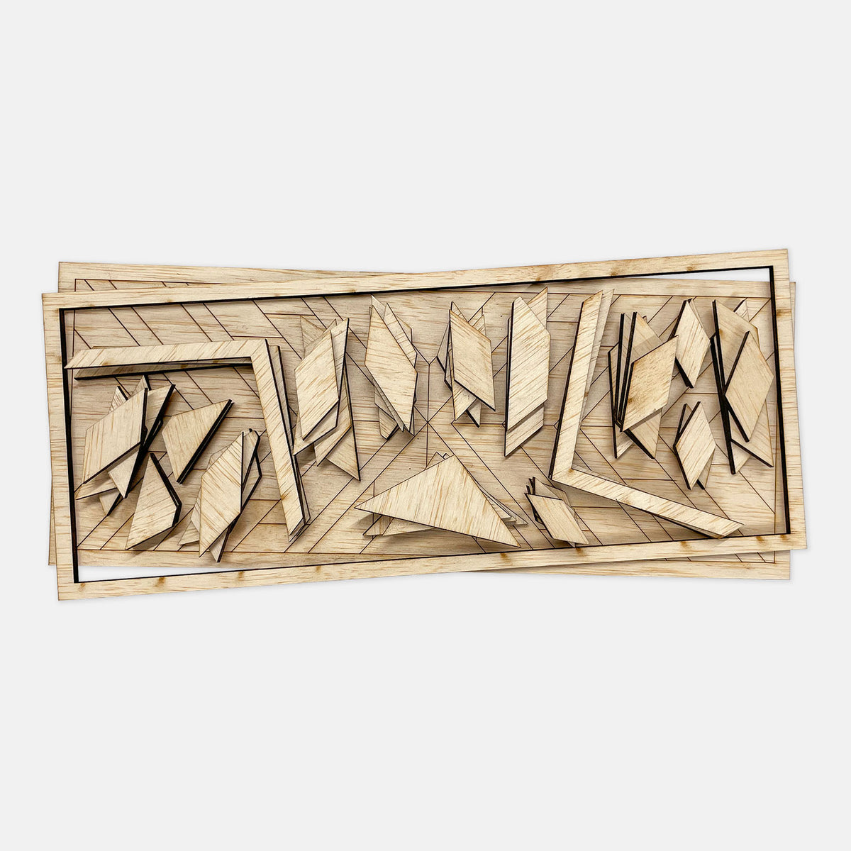Wood Mosaic Kit: Feather