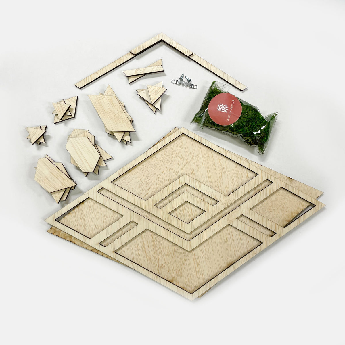Wood Mosaic Kit: Mossy Love