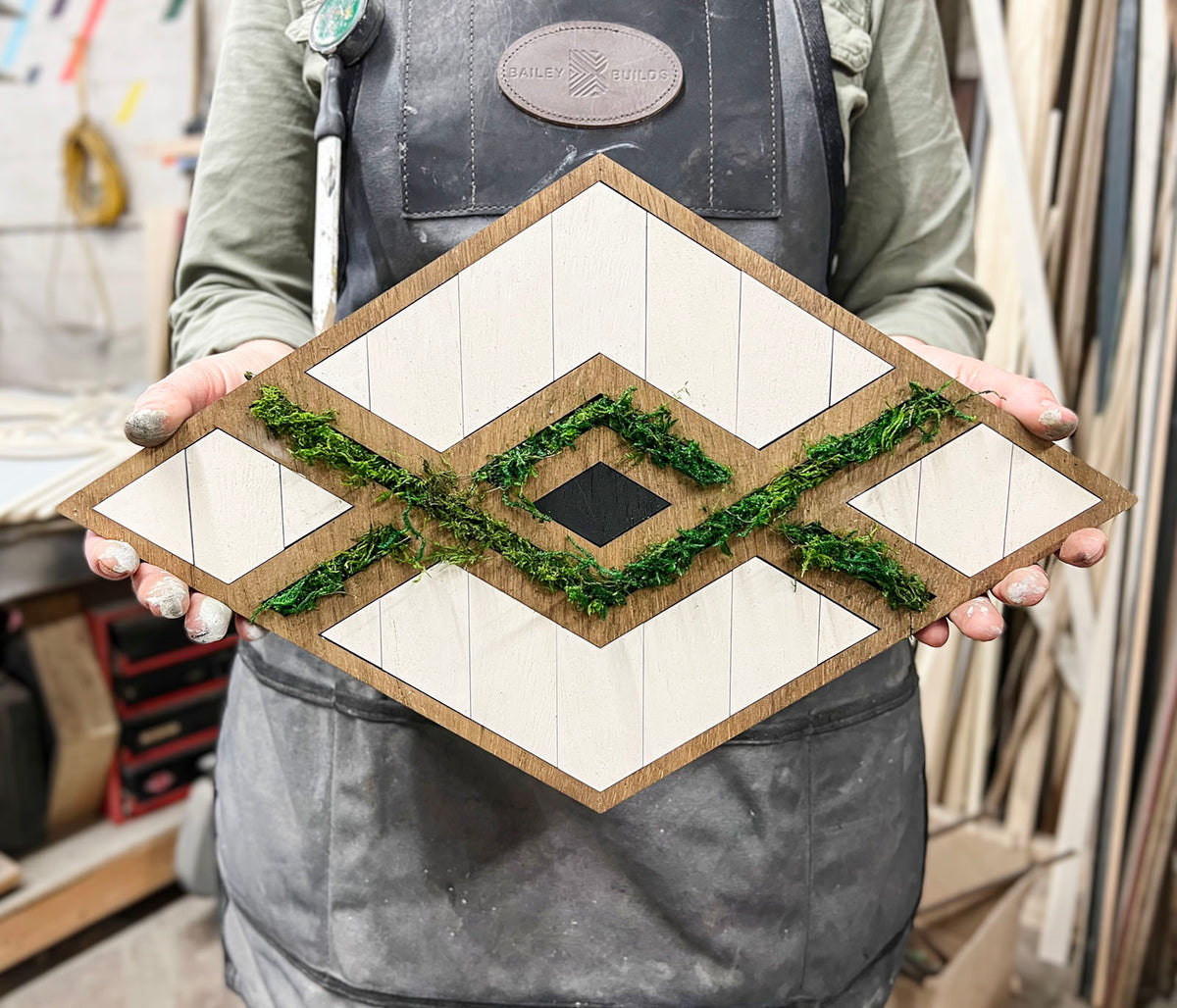 Wood Mosaic Kit: Mossy Love
